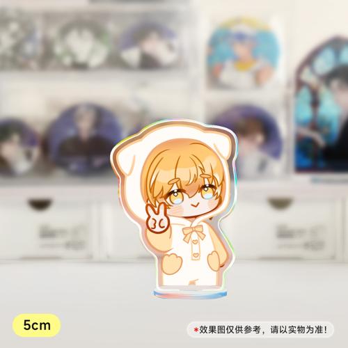 【屿泽×枫荷 贴贴】5cm镭射小粒牌 - 枫荷狗狗